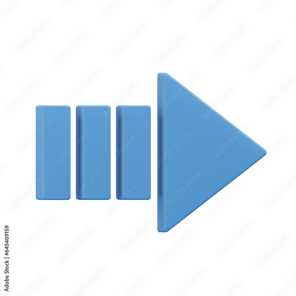 Arrow, 3d icon illustration with transparent background Arrow, 3d icon illustration with transparent background