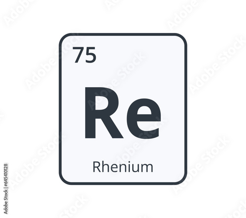 Rhenium Chemical Symbol.