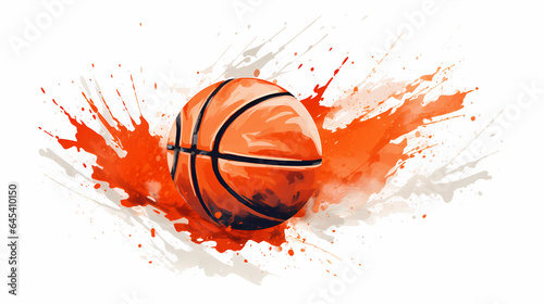 hand drawn cartoon basketball illustration
