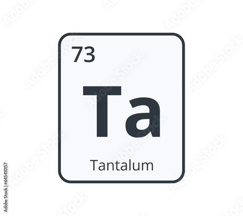 Tantalum Chemical Symbol. © evagattuso