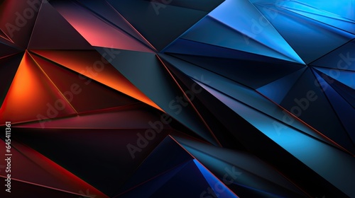 a very colorful abstract wallpaper with a lot of triangles. generative ai