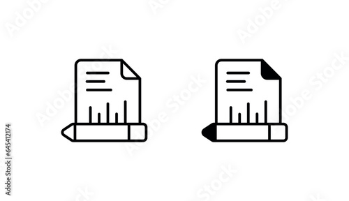Accounting icon design with white background stock illustration