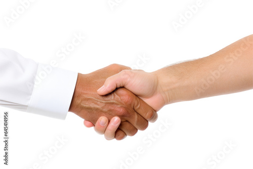 handshake isolated on transparent background