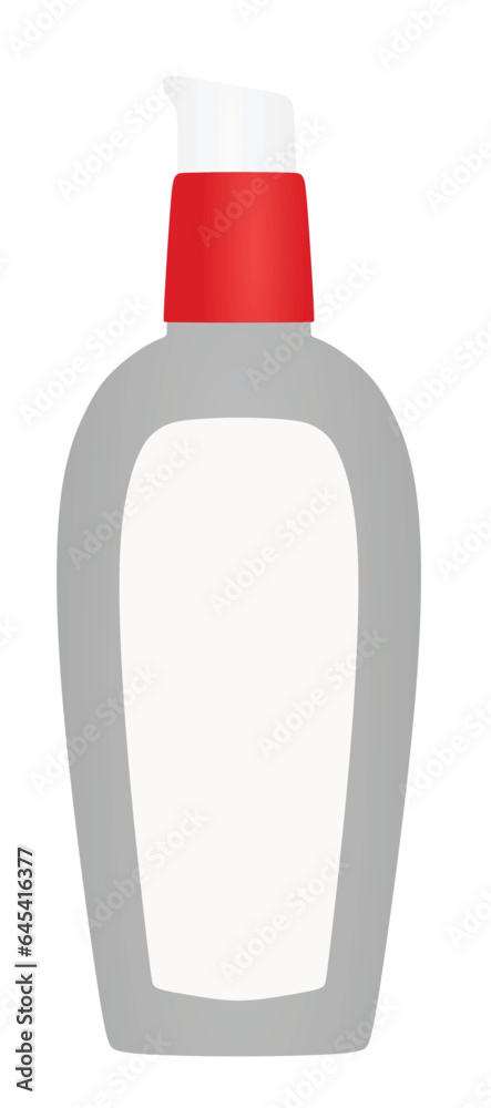 Plastic gel bottle. vector illustration Plastic gel bottle. vector illustration