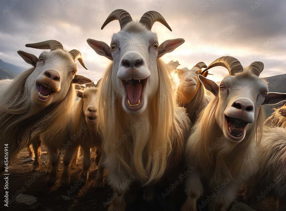 A group of goats