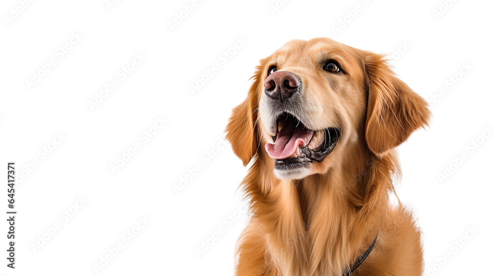 Beautiful Golden dog isolated on transparent background Beautiful Golden dog isolated on transparent background