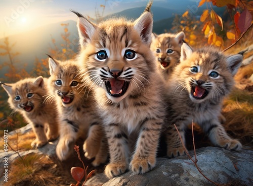 A group of lynxes