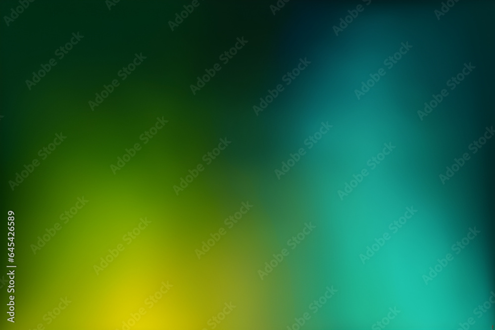 Enigmatic Blend of Moss Green, Celestial Blue, and Amber Yellow in a Textured Abstract Web Banner Header