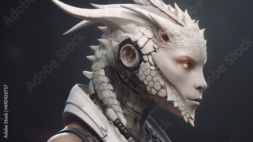 Creature half dragon half human.