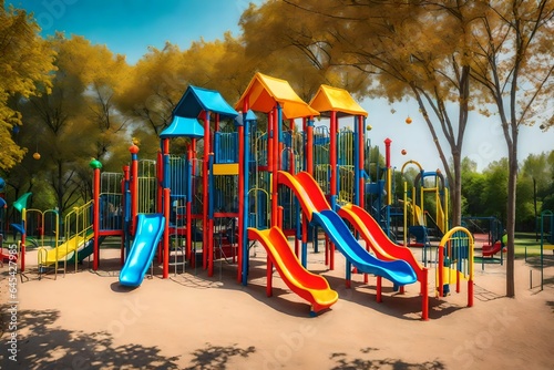 Wallpaper Mural playground for children Torontodigital.ca