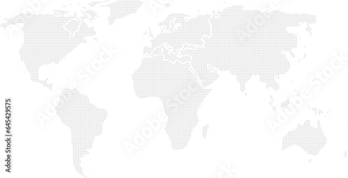 world map with transparent background 