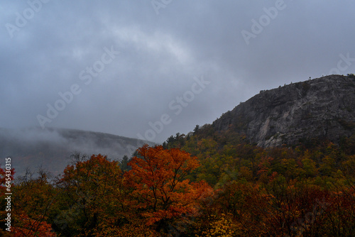 Clouds in the autumn mountains - Acadia National Park