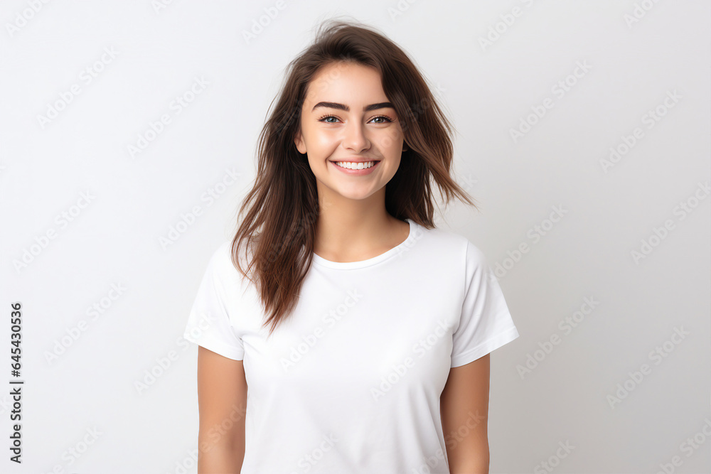 Woman portrait made with Generative AI technology Woman portrait made with Generative AI technology