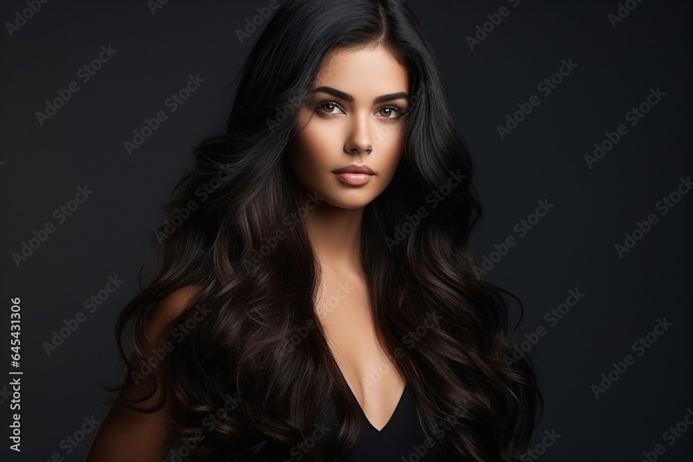 Generative ai collage image picture of perfect ideal lady prepare luxury event enjoy hair care procedure Generative ai collage image picture of perfect ideal lady prepare luxury event enjoy hair care procedure