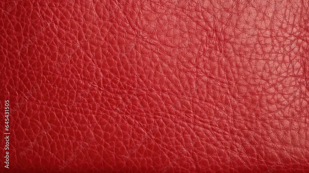 Fototapeta premium Vintage red leather, grunge rough texture background. Generative AI