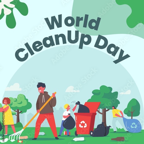 Premium Vector | Vector illustration for national clean up day