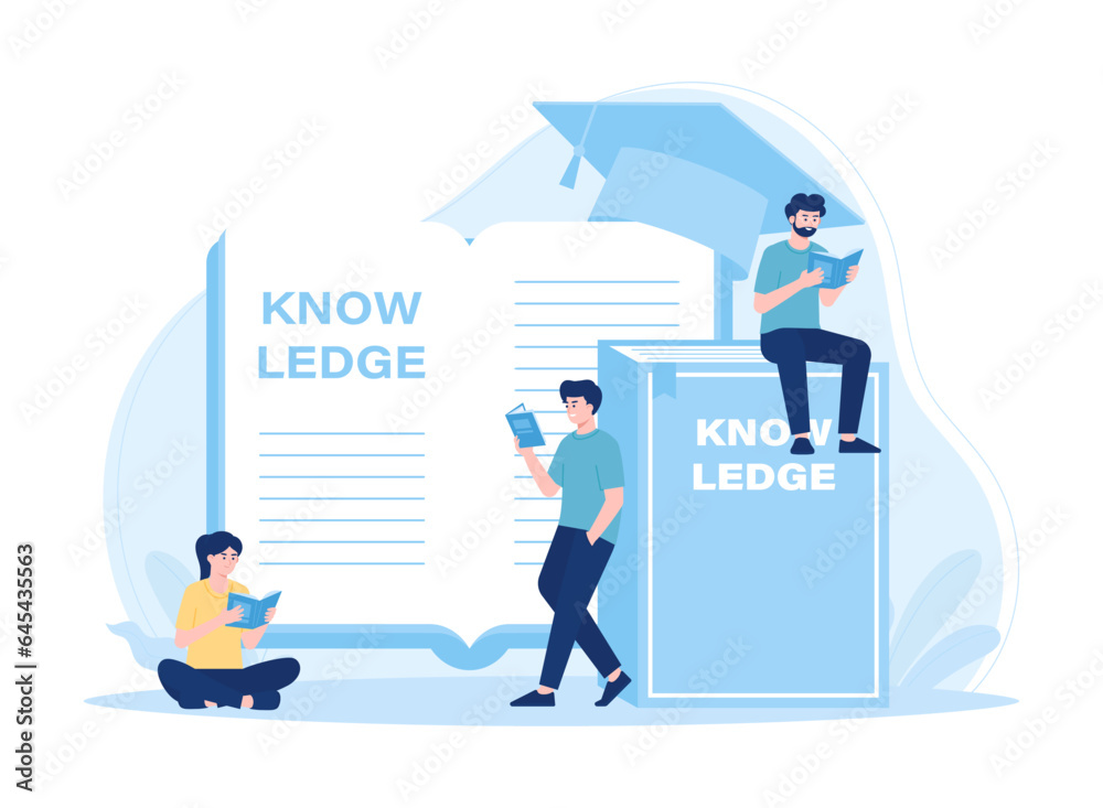 Glossary concept flat illustration Glossary concept flat illustration