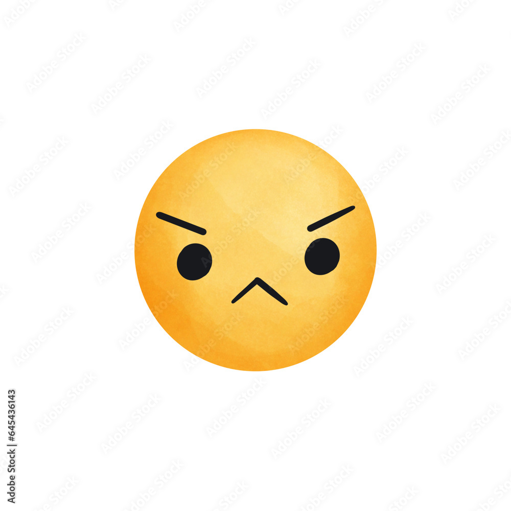 Fototapeta premium Emoji smiley face with a smile