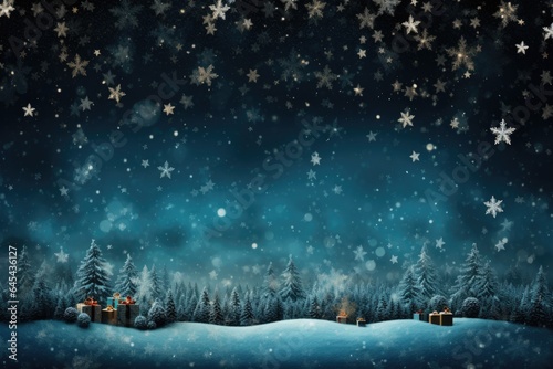 christmas abstract background, AI Generated © dark_blade