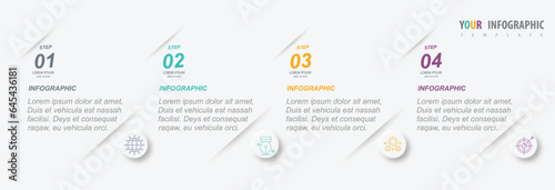 Infographic can be used for workflow layout, diagram, annual report, web design, business concept with options, steps or processes.