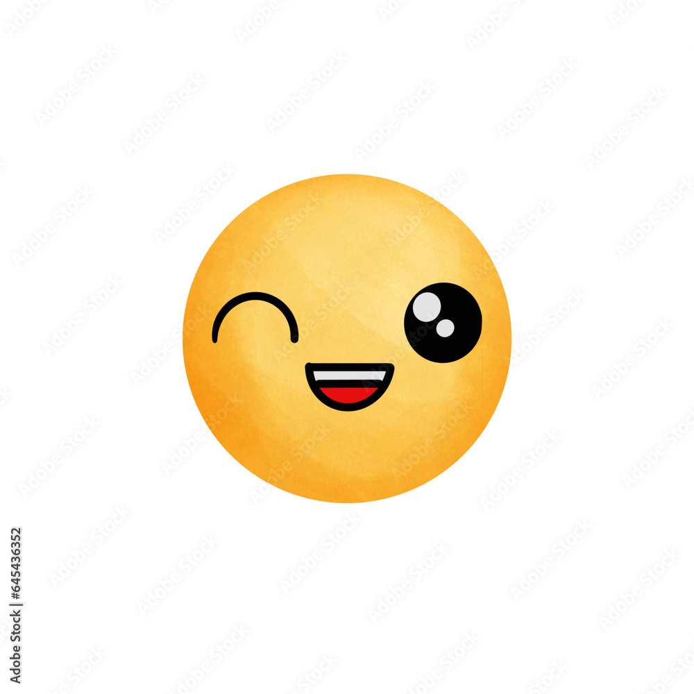 Emoji smiley face with a smile