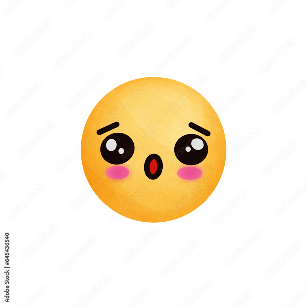 Emoji happy smiley face isolated smiley face on white