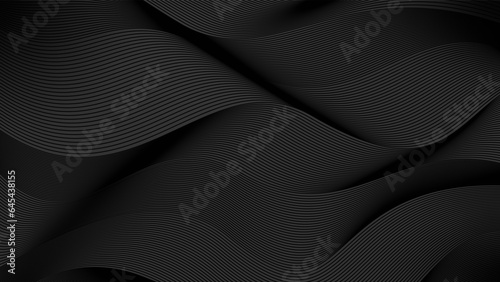 Dark wavy elegant illustration. Modern composition for your backdrop.