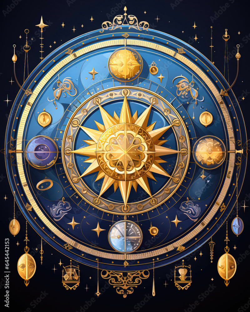 Vector illustration of astrological symbols