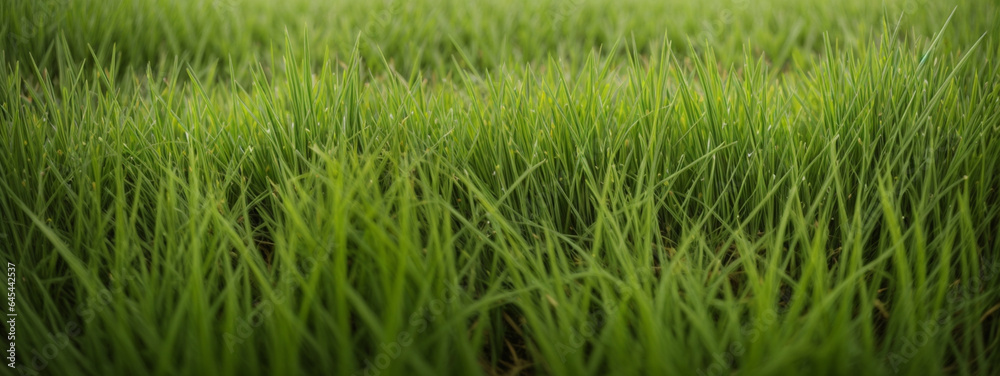 Lush green grass meadow background Lush green grass meadow background