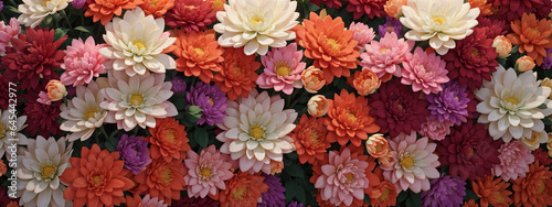 Stunning Chrysanthemum Flowers in Vibrant Red, Orange, Pink, Purple, Green, and White for Weddings and Events