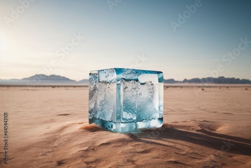 Ice in the middle of the desert