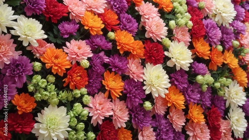 Stunning Chrysanthemum Flowers in Vibrant Red, Orange, Pink, Purple, Green, and White for Weddings and Events
