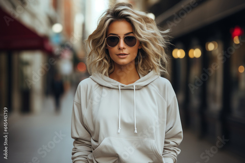 Street Style Chic. Person in a trendy urban outfit, embodying the casual yet fashionable aesthetic of street style. Generative Ai.