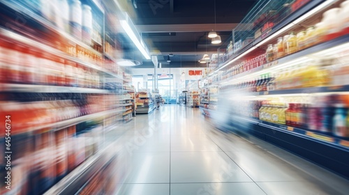 Blurred Supermarket Interior as Background © Jardel Bassi