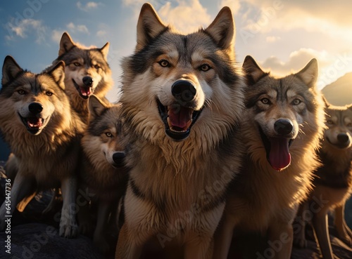 A group of wolves