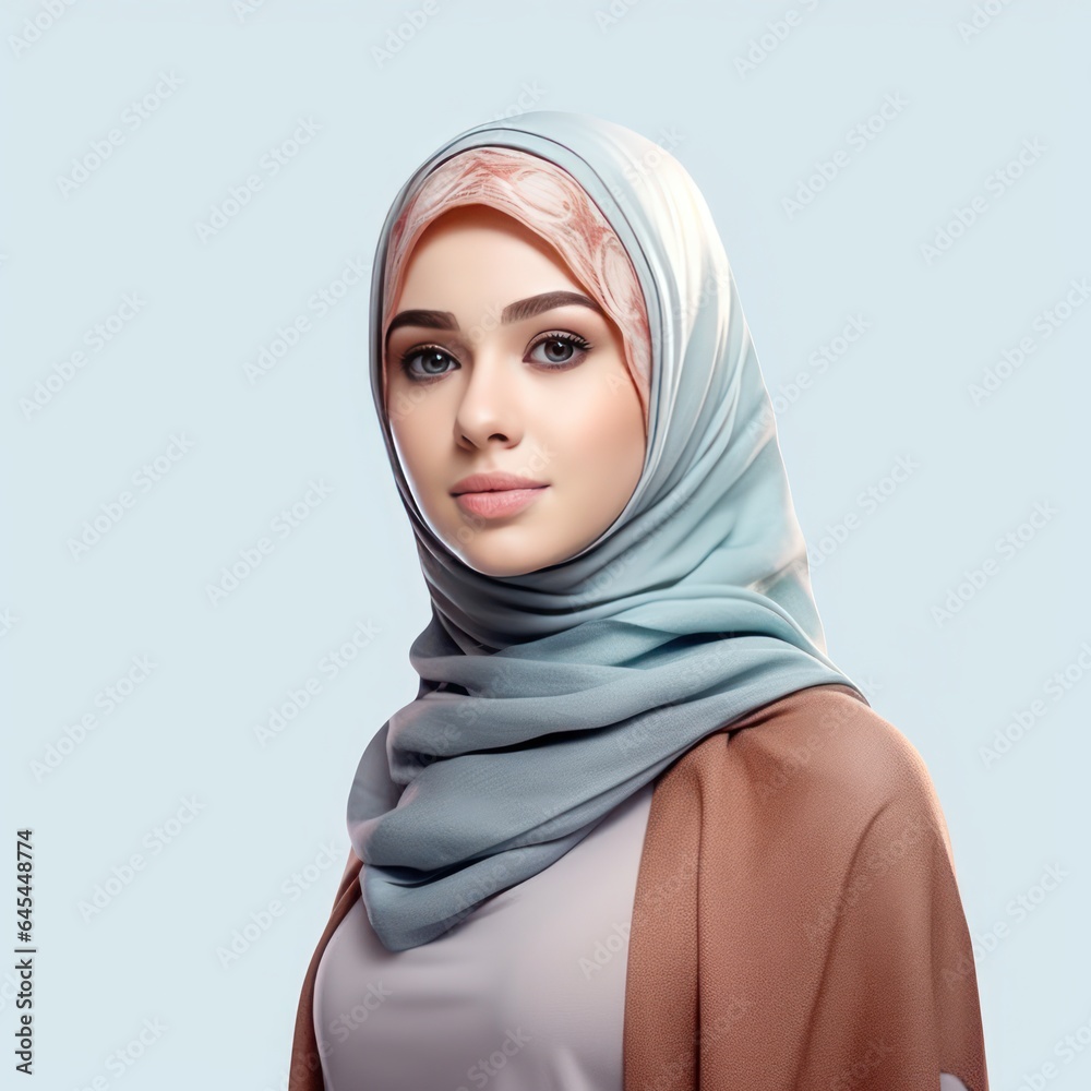 female with hijab arabic 3d illustration female with hijab arabic 3d illustration