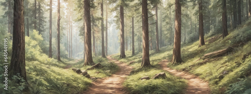 trail in the forest