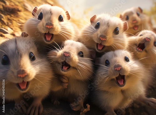 A group of hamsters © cherezoff