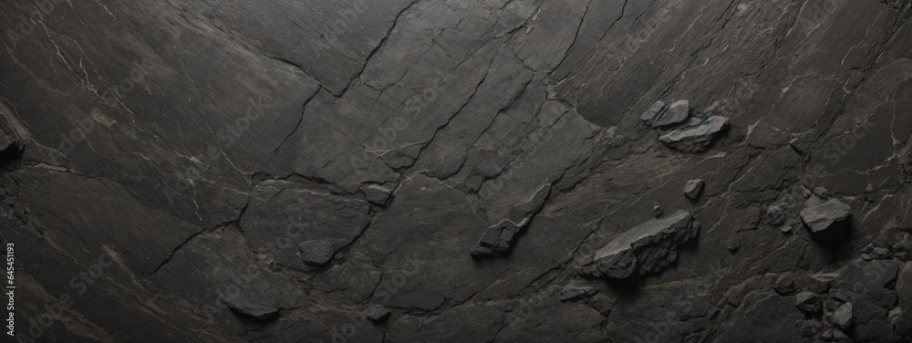 Black anthracite stone concrete texture background panorama banner long Black anthracite stone concrete texture background panorama banner long