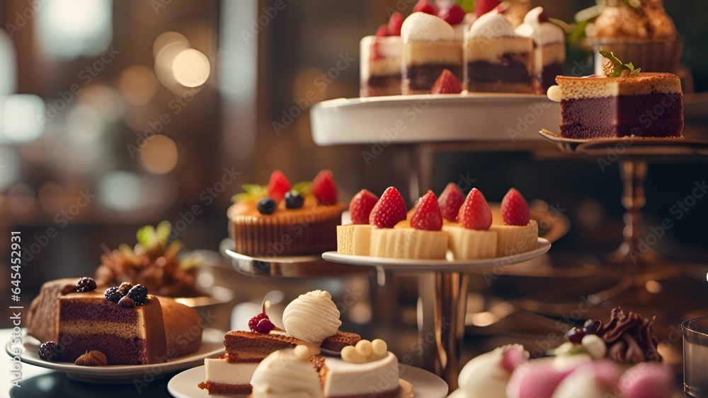 Gourmet Cuisine and Food Presentation-A baker's table covered with trays of freshly baked artisan bread and pastries., Gourmet Cuisine and Food Presentation, masterpiece, outstanding, 4k, real pose, p