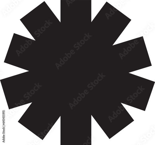 Brutalist abstract geometric shapes and grids. Brutal star oval spiral flower and other primitive elements. Swiss design aesthetic. Basic geometric shapes collection