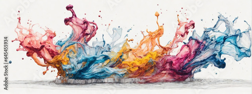 Colorful ink in water © @uniturehd