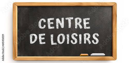 centre de loisirs ardoise blanc