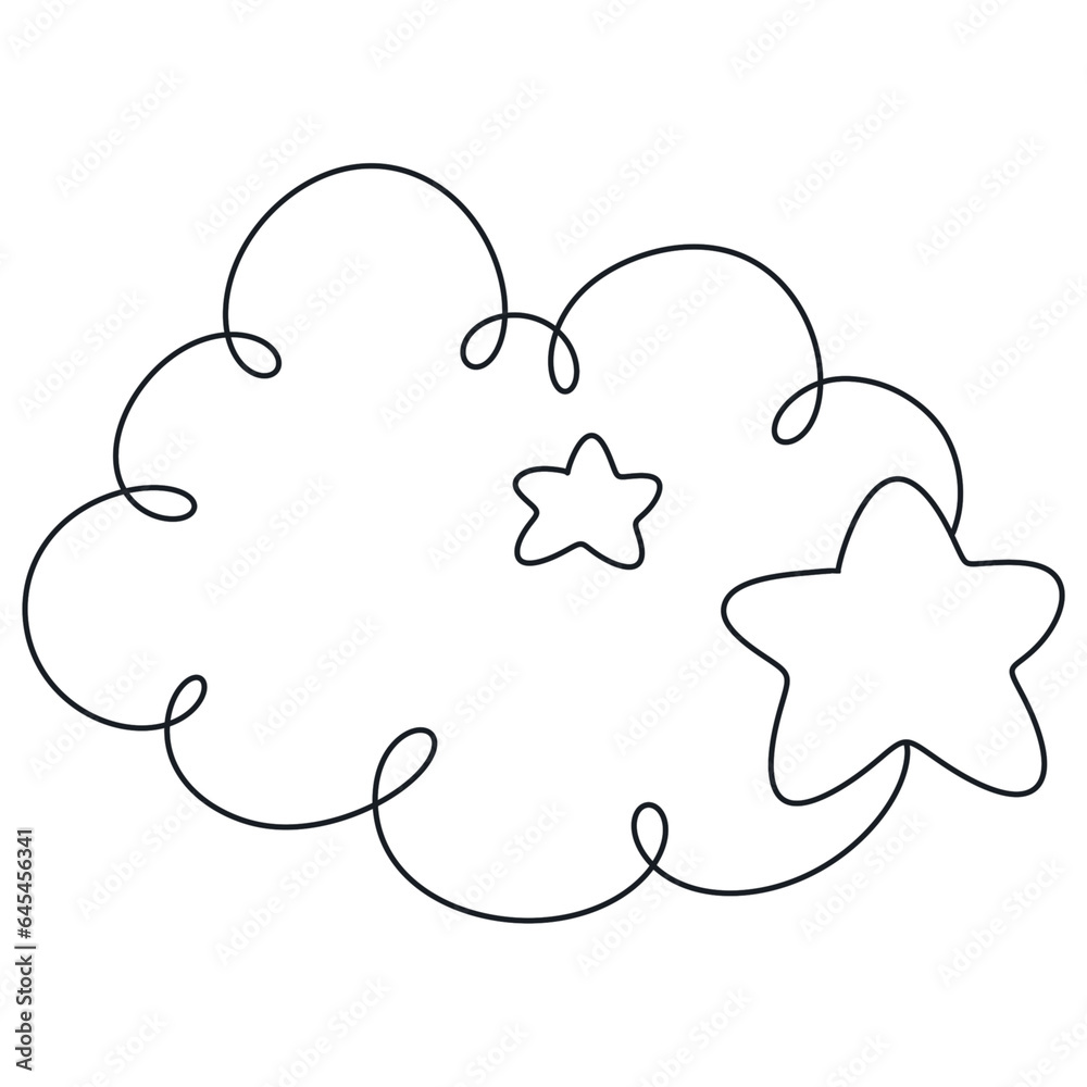 doodle cloud star moon sweet dream illustration hand drawn element for baby shower, nursery, doodle cloud star moon sweet dream illustration hand drawn element for baby shower, nursery,