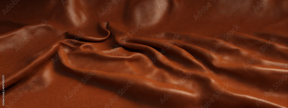 Naklejka premium Brown leather texture background
