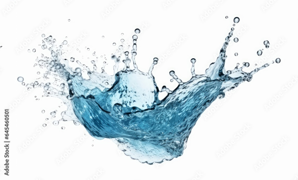 blue water splash isolated on white background. Clipping path included. blue water splash isolated on white background. Clipping path included.