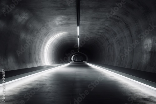 A mysterious tunnel leading towards the light photo