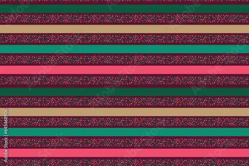 Wonderful vector seamless pattern with colorful parallel lines abstract speckles Perfect for print fabrics Satin silk cotton For bed linen Wrapping paper Typography design Tablecloths Scrapbooking 