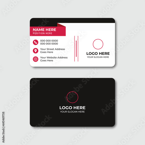 Wallpaper Mural modern and creative corporate business card template. Torontodigital.ca