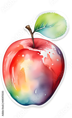 Illustration of 3d apple.